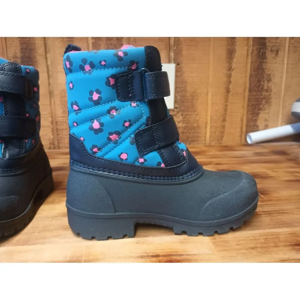 Carter's Girl's Winter Boots‎ Toddler Size 10 M Navy Deltha Snow Boot Warm